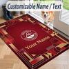 Custom Text Printed Rug Aberdeen FC Non Slip Floor Carpet For Home Room Decor