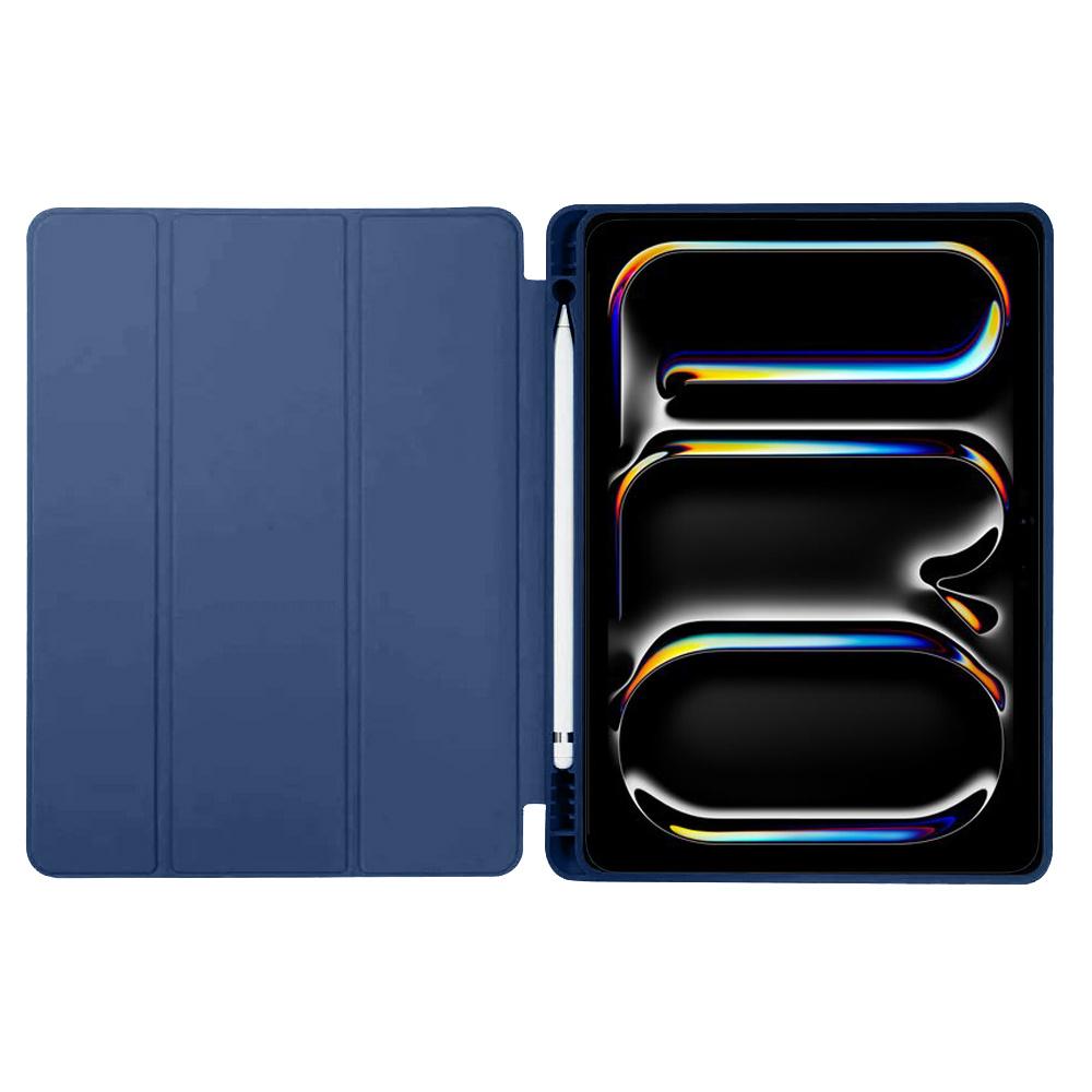 Case for iPad Pro 13" M5 2025 / M4 2024 (8th/7th gen.), Smartcase with stylus holder, navy blue