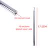 1Pc 140 Cm 10 Section Telescopic Antenna Fm Am Aadio