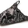 La-Pomme Women Shiny Enamel Fabric T-Front High Cut Half Back Shorts Lingerie Sexy Underwear Made in Japan