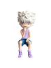 Anime killua zaoldyeck Figure Sitting Smile cat face Action Figure killua Figurine PVC Model Desktop Ornaments toys Gifts 11cm