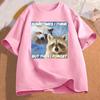 Funny TShirt Sometimes I Think But Then I Forget Funny Trash Raccoon Cat T-shirt Dark Humor Tees Lover Clothes