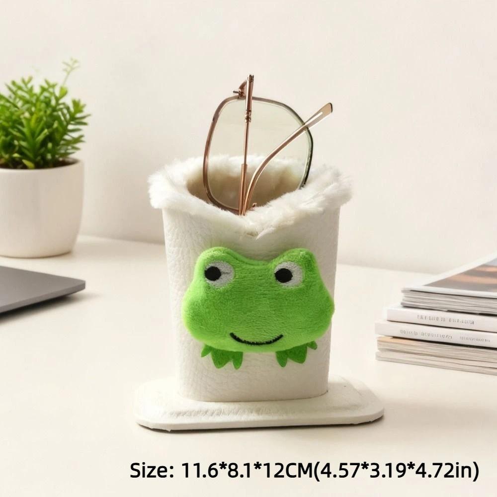 Plush Lined Eyeglass Holders Cartoon Glasses Box Cute Glasses Case  Desk Organizer