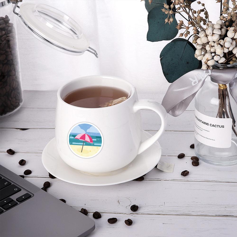 120 Summer Coconut Tree Beach Graffiti Stickers Skateboard Car Mobile Phone Kettle Decoration Stickers