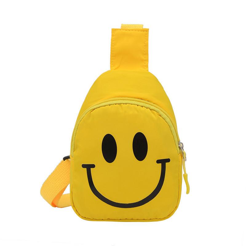 Adorable Nylon Smiley Face Coin Purse For Preschool Kids In Multicolor Designs