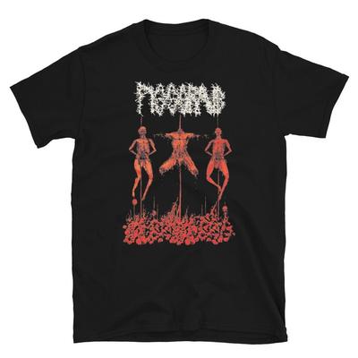 Vtg Pissgrave Music Band Cotton Black S-2345XL Unisex Shirt MM181