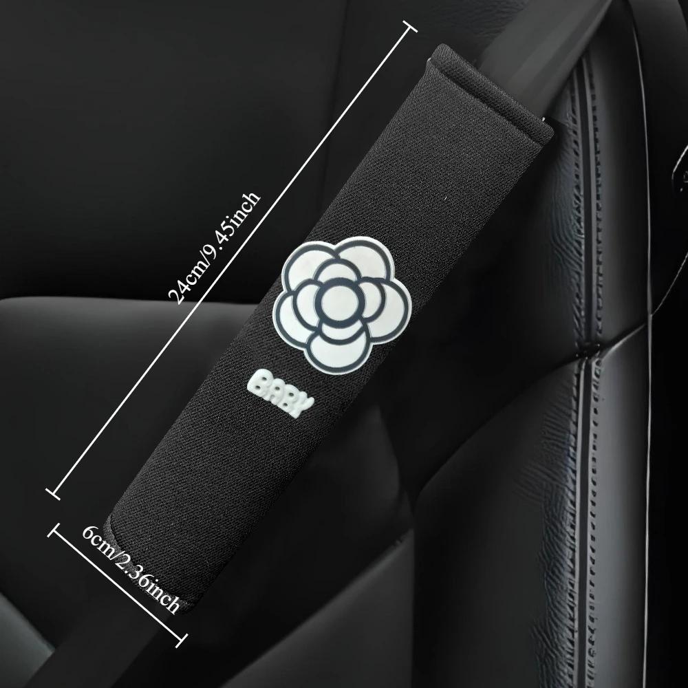 Car Seat Belt Shoulder Pads with Embroidered Heart Design,Automotive Interior Accessories, Seat Belt Cover Shoulder Strap