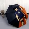 1pc Karasuno Volleyball Team Uniform with Automatic Opening Closing Umbrella Portable 3-Fold Design, 8-Bone Iron Frame Outdoor Umbrella for Fans, Trav