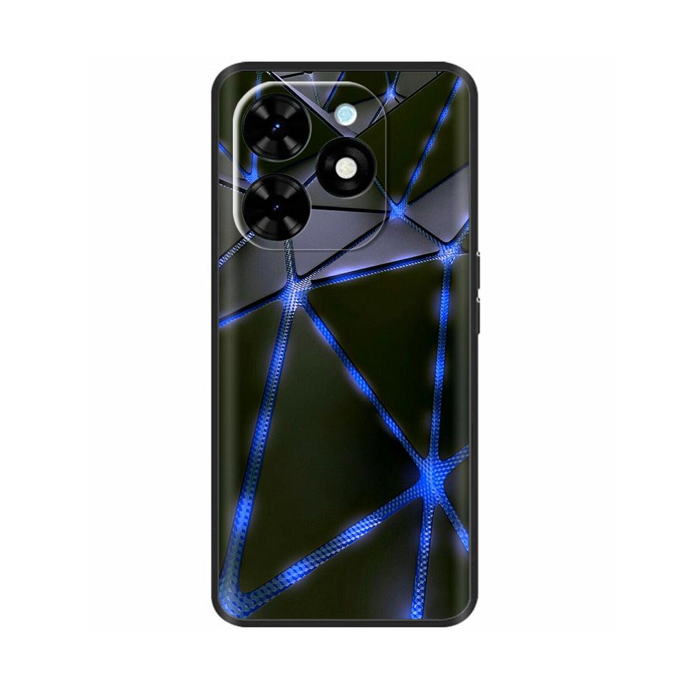 Чехол для Tecno Spark Go 2024 Роскошный Цветок Расписной Capa Силиконовый Мягкий Чехол для Tecno SparkGo 2024 BG6 Ударопрочный Корпус Телефона
