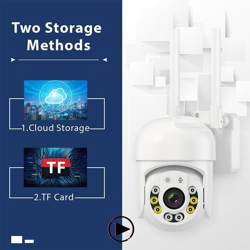 Беспроводная камера Wi-Fi 5 ГГц и 2,4 ГГц, 8 светодиодов, инфракрасная веб-камера ночного видения, водонепроницаемая купольная видеокамера наблюдения, поддерживает голосовую связь в режиме реального времени