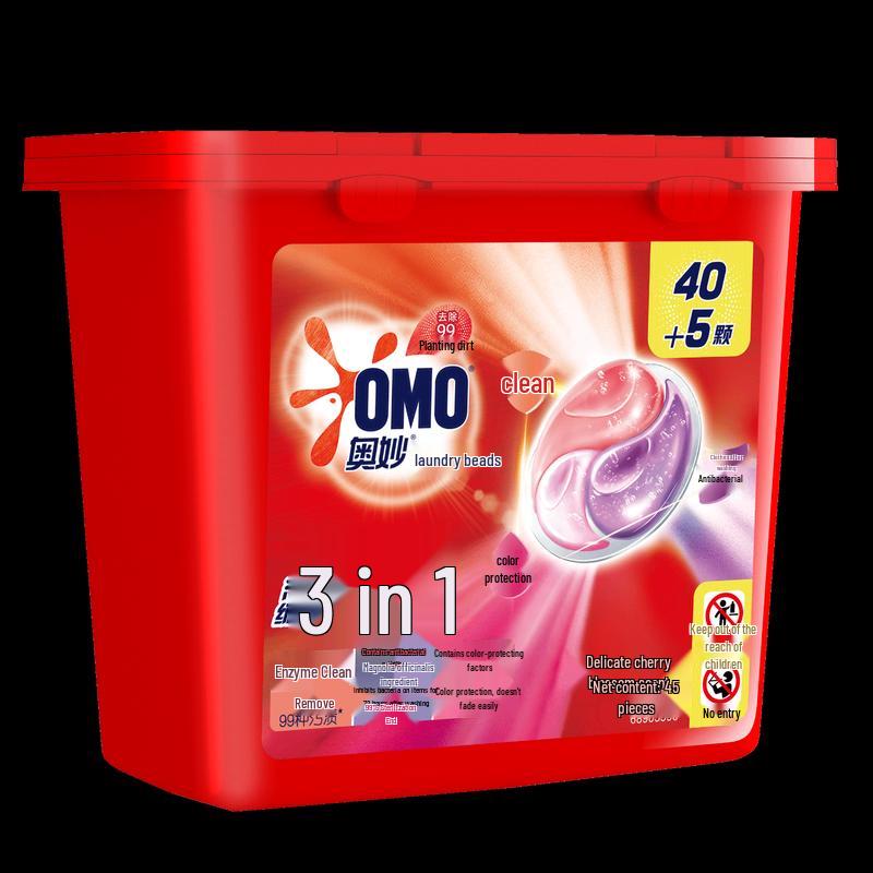 Omo Капсулы для стирки 3-в-1, Элегантная вишневая вишня