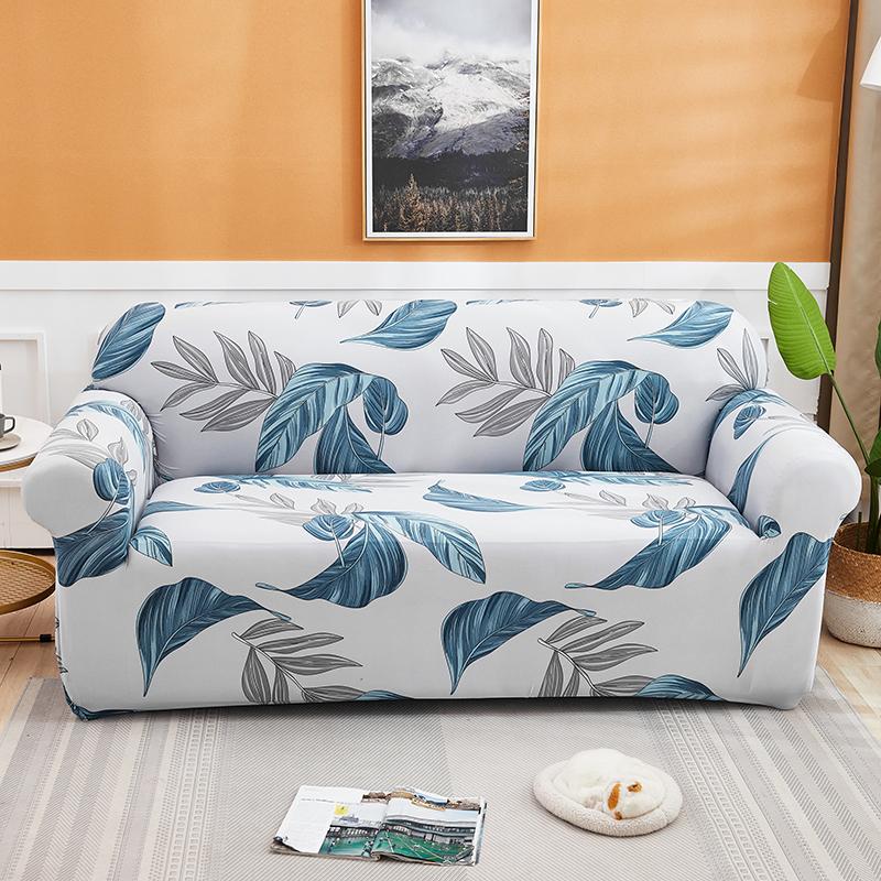 Floral Sofa Cover Fit L-Shaped Stretch Modern Chair Couch Cover Sofa Covers For Living Room Furniture Protector 1/2/3/4 Seater