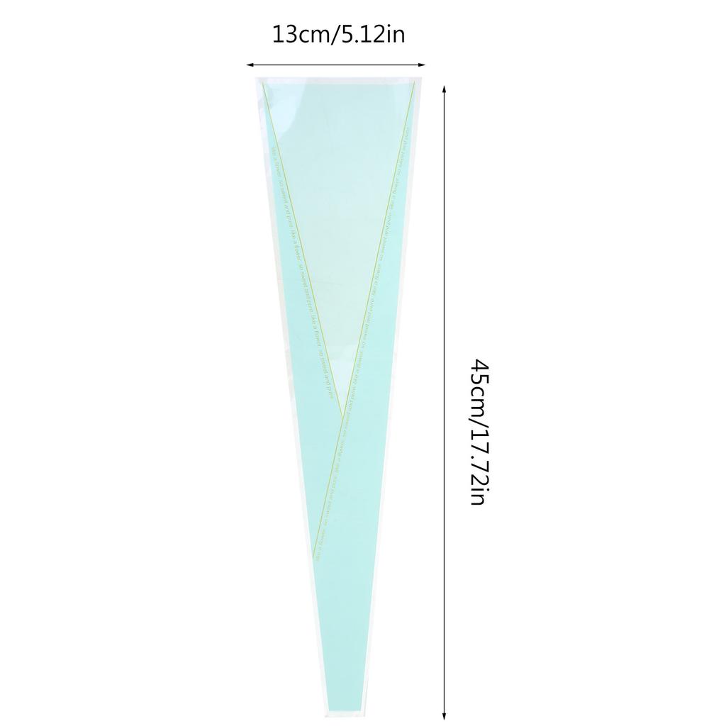 50 шт. Элегантные пакеты для упаковки цветов Водонепроницаемые многоразовые одинарные рукава для роз Пластиковый пакет OPP для свадеб, вечеринок по случаю дня рождения