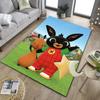 Bunny And Friends Adventure Office Rug Chair Mat, Game Carpet, Suitable for Front Door, Bedroom, Living Room, Desk, Holiday Gift