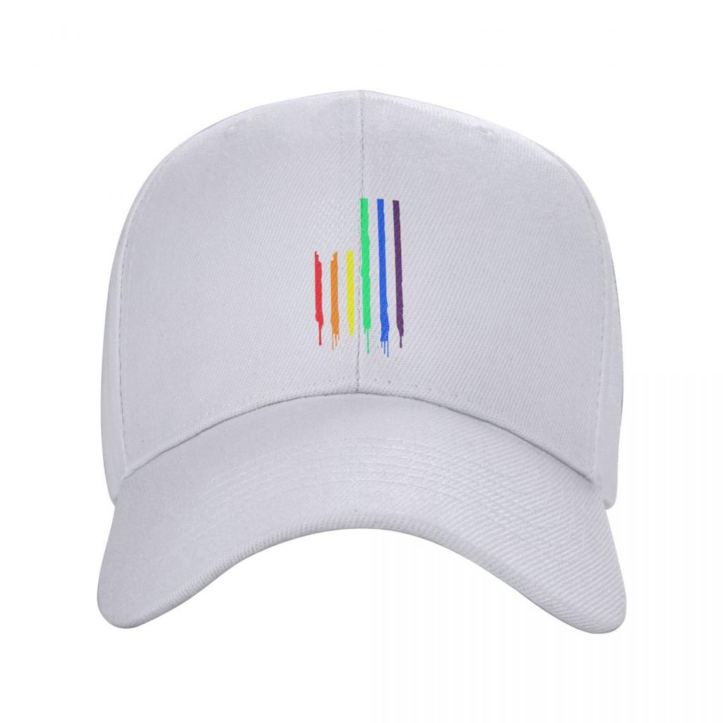 Rainbow American Flag Gay Pride Baseball Cap Sports Unisex Women's Adjustable LGBT Lesbian Dad Hat Summer Hats Snapback Caps