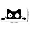 10pcs Black White Funny Kitty Decals Waterproof Cat Peeking Stickers  Electric Motorcycle Stickers