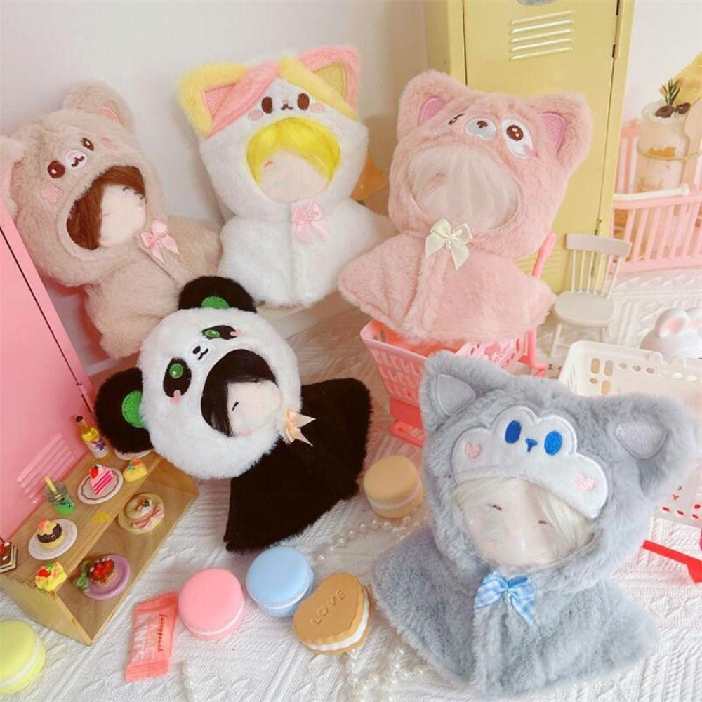 Toys Accessories Doll Plush Cloak Hairy Doll Clothes Gift Cartoon Animal Shawl