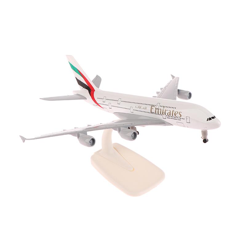 20 см 1:400 Модель самолета Emirates Airbus A380 Металлическая реплика Сплав Материал Авиационная симуляция Дети Мальчик Подарок