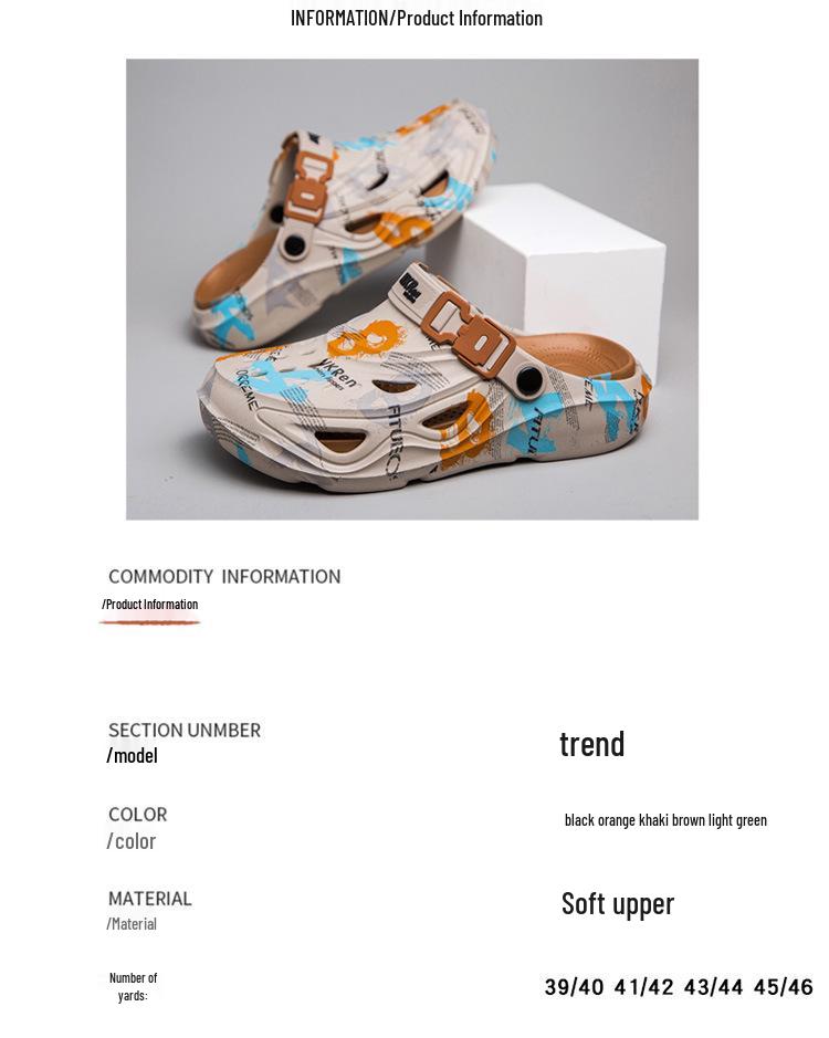 Мужские летние пляжные сандалии больших размеров: Нескользящие, Двусторонние, Повседневные Слипоны