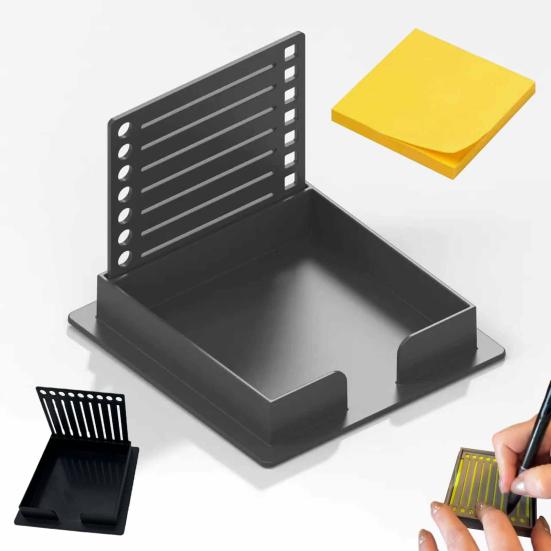 Держатель для липких заметок с трафаретом, пластиковый диспенсер для заметок, самоклеящиеся блокноты-органайзеры с шаблоном для рисования линий для офиса и дома