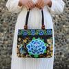 Yogodlns Original Ethnic Style Canvas Embroidered Women's Bag Handheld Small Bag Embroidery Handbags for Women