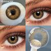 FUNSACHY цветные контактные линзы для глаз 1 пара годовые натуральные цветные линзы для макияжа коричневые косметические мягкие линзы для глаз красота зрачки