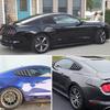 Черные матовые задние боковые жалюзи для Ford Mustang 2015-2017