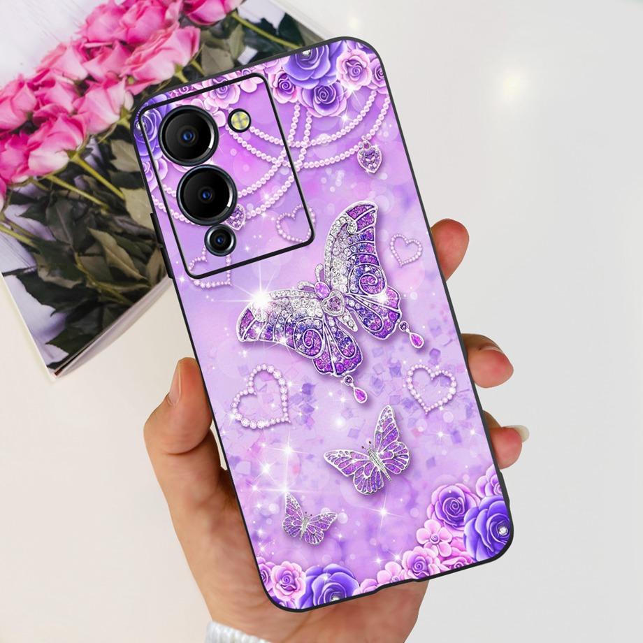 Для Infinix Note 12 G96 Note 12 Pro 4G 5G Note12 2023 X671 Чехол Модный Мягкий ТПУ Силиконовый Задняя Крышка Чехол Роскошная Расписная Funda