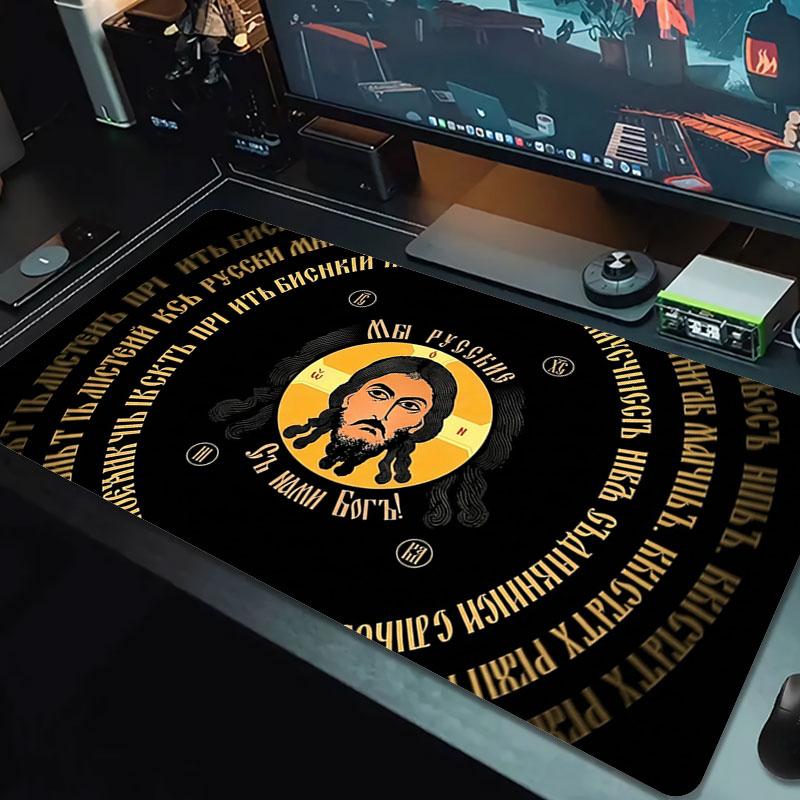 Православный Военный Флаг Большой Размер Коврик для Мыши Большой Игровой Стол Подушка Нескользящий Ноутбук Планшет Большой Коврик для Мыши XXL Коврик Мини ПК Игровой Коврик С Замком по краю