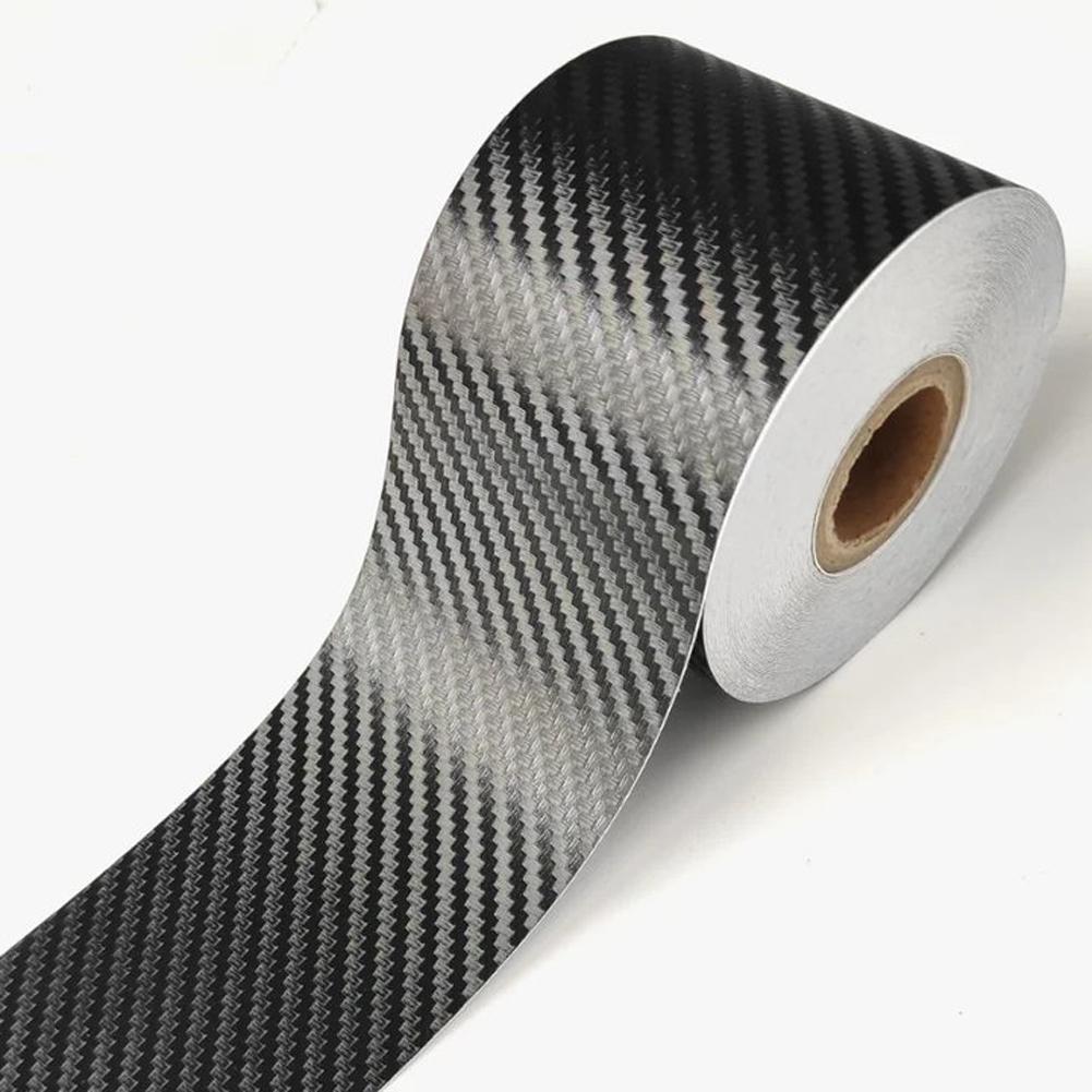 DIY Nano 3D Carbon Fiber Car Sticker Threshold Protection Strip Bumper Tape Motorcycle And Bicycle Waterproof Protection Film