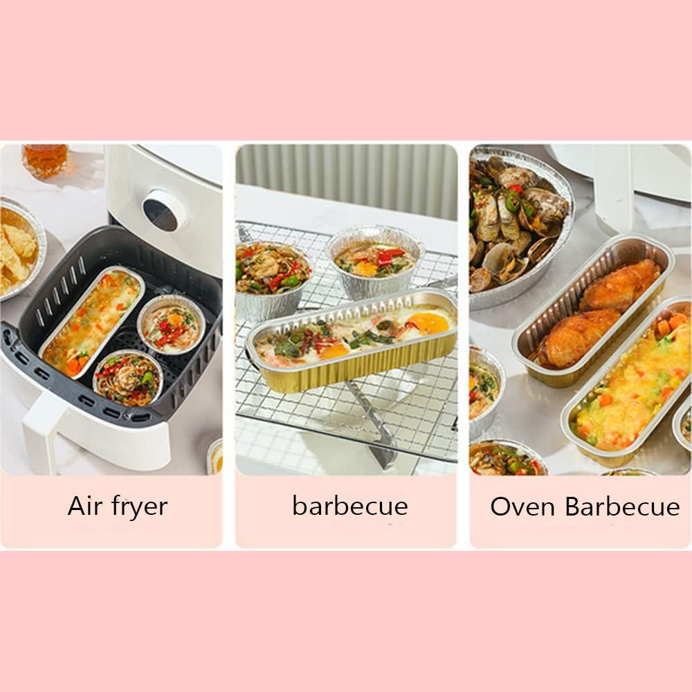 Мини-формы для выпечки из алюминиевой фольги 6,8 унции с крышками, прямоугольные бумажные формы для выпечки, формы для маффинов, многоразовые формы для выпечки, мини-формы для выпечки, держатели для форм цвета коровы