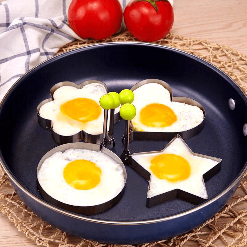 4Pcs Egg Mold, Egg Ring Mold, Fried Egg Mold, DIY Fried Egg Mold, Creative Egg Mold, Cute Egg Mold