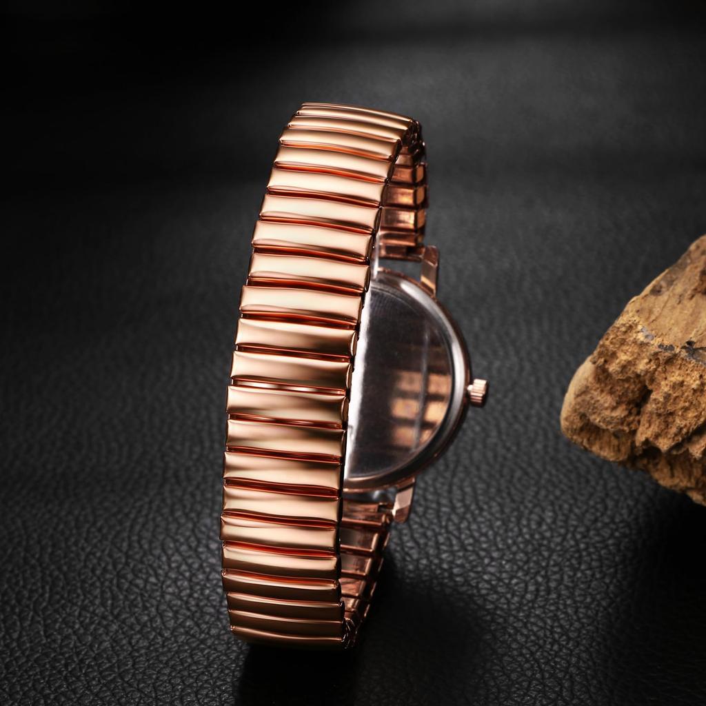 Elastic Belt Seiko Watch Precision Steel Stainless Steel Watch Waterproof Stylish Easy To Read Dial Precision Quartz Watch Business Daily Student Pink