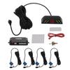 Car Reverse Parking Radar 4 Sensors Beep Digital Car Parking Sensor Rear Reversing Radar Blue