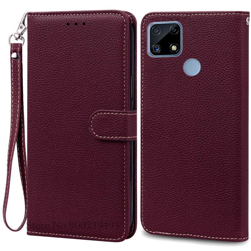 Чехол RealmeC25 C25 s C25 Y, силиконовый кожаный чехол-кошелек для OPPO Realme C25, чехол C25S Fundas для Realme C25Y, чехол Fundas