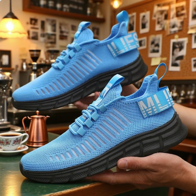 Breathable Women Sneakers Fashion Gym Casual Light Walking Shoes Fashion Soft Soled Comfortable Striped Tennis Sneakers For Men