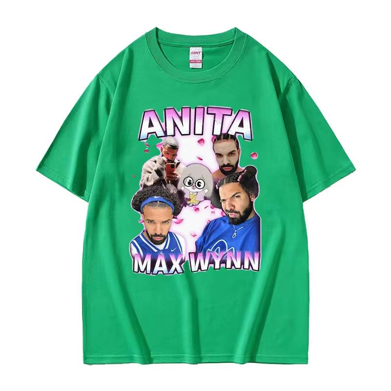 Anita Max Wynn Drake Funny Meme Graphic Tshirts Unisex Womens Vintage Hip Hop Style Tshirt 100 Cotton Short Sleeve T Shirt Tops