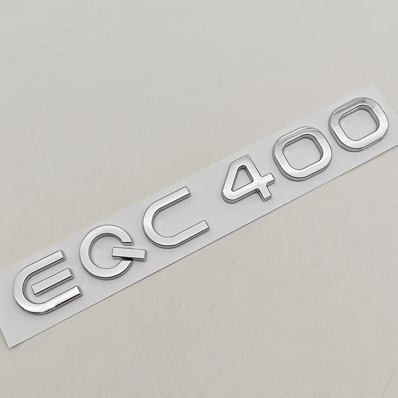 NEW Energy Car ABS Sticker Logo EQC400 Rear Trunk Badge Sticker Emblem Decals For Mercedes Benz EQC Class EQC 400 Accessories