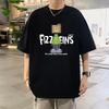 Shortsleeved Tshirt Summer Style Unisexs Sportive Casual Pure Cotton HalfSleeve Hong Kong Style Loose Top for Males HalfSleeve