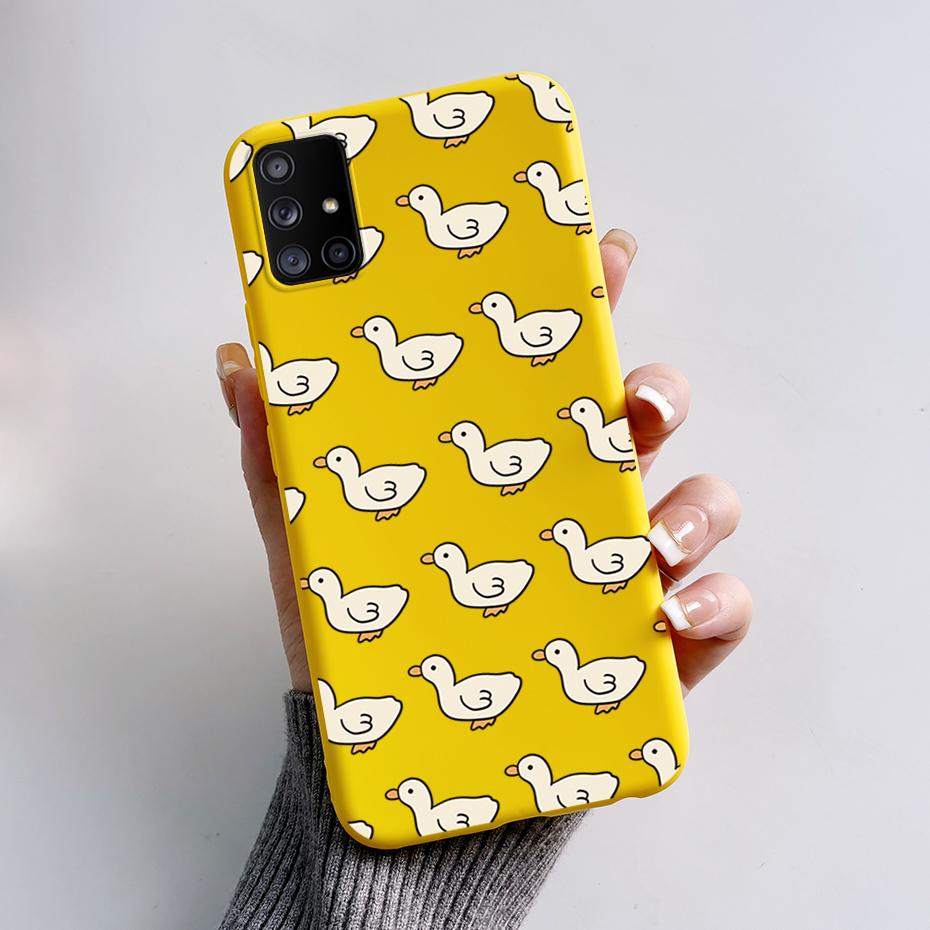 For Samsung Galaxy A51 A71 5G Case SM-A516F SM-A716F Soft Slim Cute Cartoon Frog Back Cover Fundas Bumper For Samsung A 51 Coque