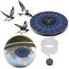 2.5W 6V Solar Floating Fountain Pumps with Air Hose and Bubble Stone Bubble Fish Tank Oxygenator Garden Pond Aerator Oxygen Pump