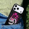 Готический модный чехол-накладка с черепом для телефона Совместим с для IPhone 17air 16e 15 14 13 12 11Pro Max 17 Air