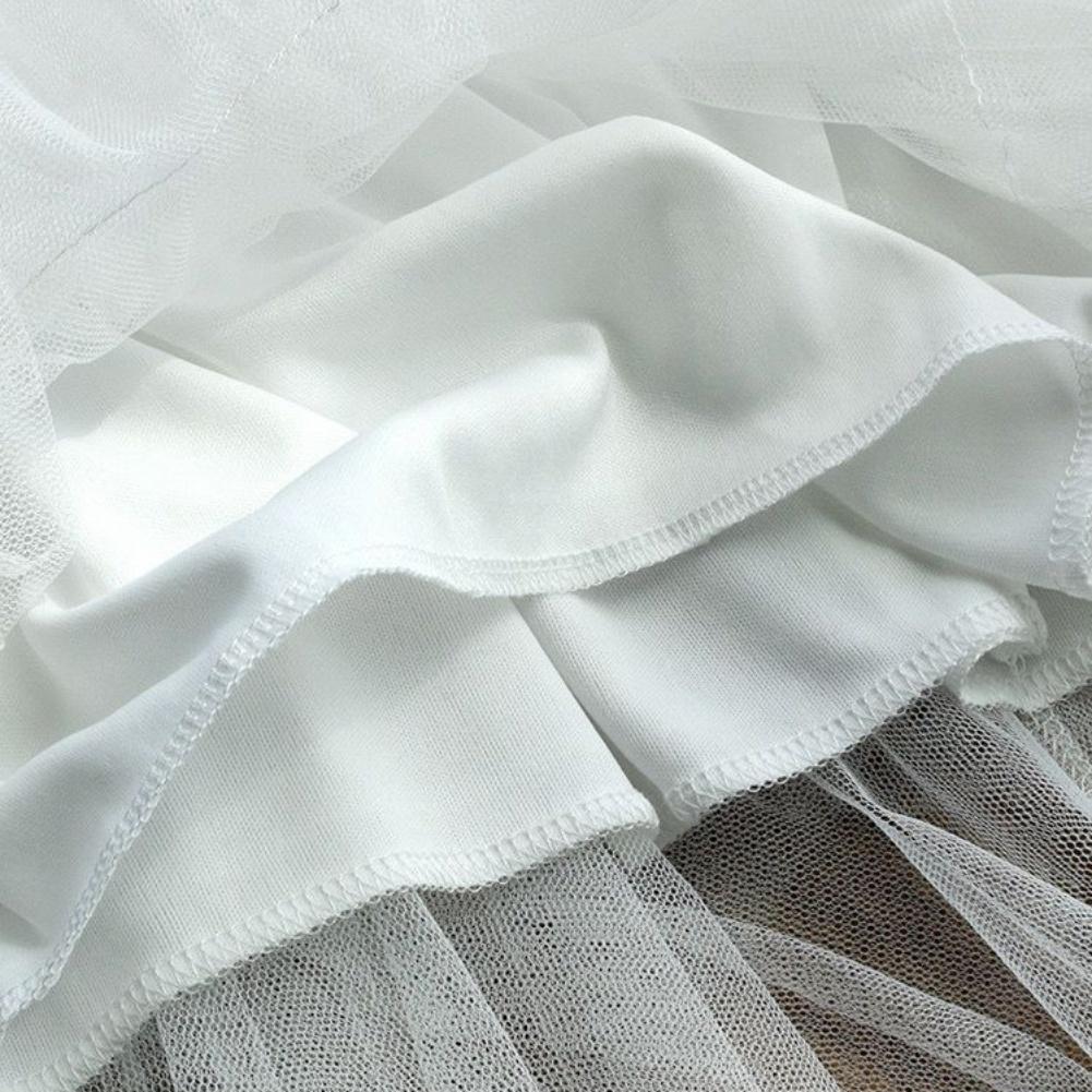 Детская юбка для девочек, детская сетчатая нерегулярная марлевая лоскутная юбка-пачка принцессы для девочек, наряды, бальное платье, детская юбка для танцев и выпускного вечера