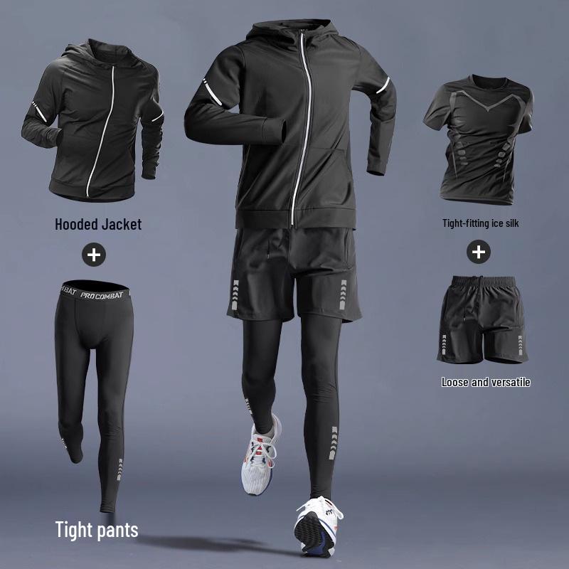 Мужская спортивная футболка с длинным рукавом для быстрого высыхания для бега, тренировок в зале и баскетбола