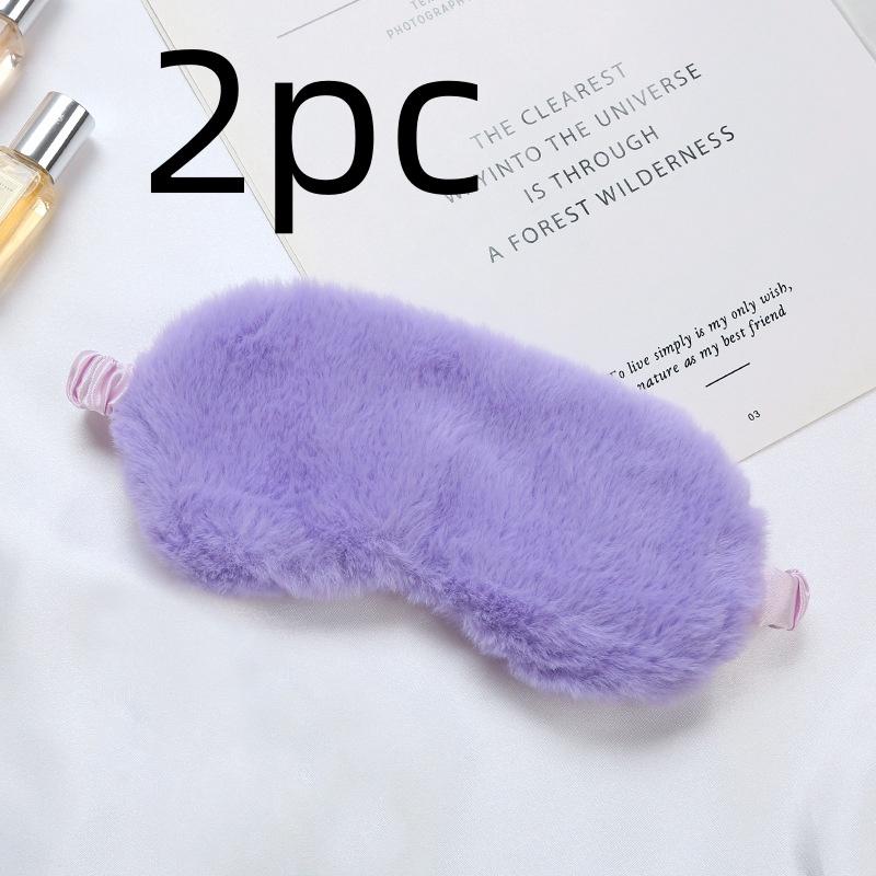 Шелковая маска для сна, милая мягкая, мохнатая, блокирующая свет, маска для сна, дорожная повязка для сна, домашняя ночная маска для сна, повязка на глаза для женщин и мужчин