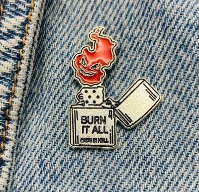 Новая эмалированная зажигалка, огненная яркая металлическая вилка, подарок на день рождения, 1 шт.