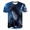 Летняя модная мужская футболка с 3D охотничьей собакой в ​​стиле Харадзюку, детская рубашка с круглым вырезом и животным