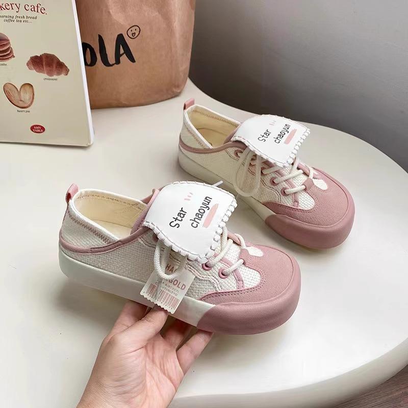 Гу Юньшу Два носят уродливые милые парусиновые туфли с манго-головой женские летние и осенние 2024 нишевые студенческие ленивые ноги на доске