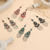 Vintage Ethnic Style Drop Earrings With Tassels For Womens Boho Festival Jewelry
