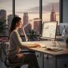 LED desk lamp 14W 3CCT white, USB, brightness and mounting adjustment